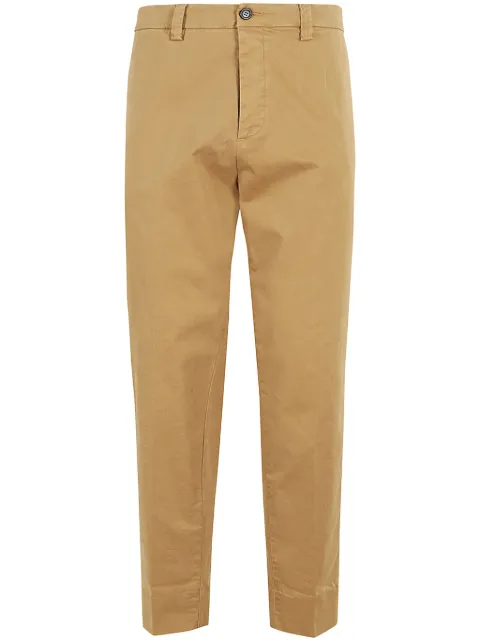 Haikure cotton straight-leg pants Neutrals HEM03152GS201PT095