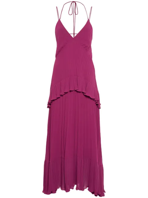 TWINSET pleated georgette dress Purple 242TP2481