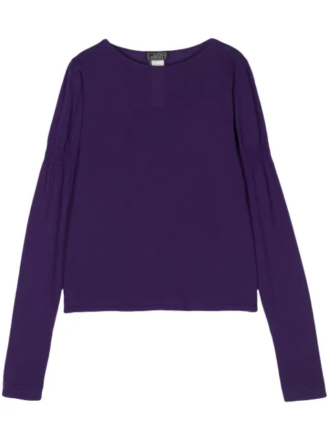 Versace Pre-Owned 2000s gathered sweater Purple VER250EZ