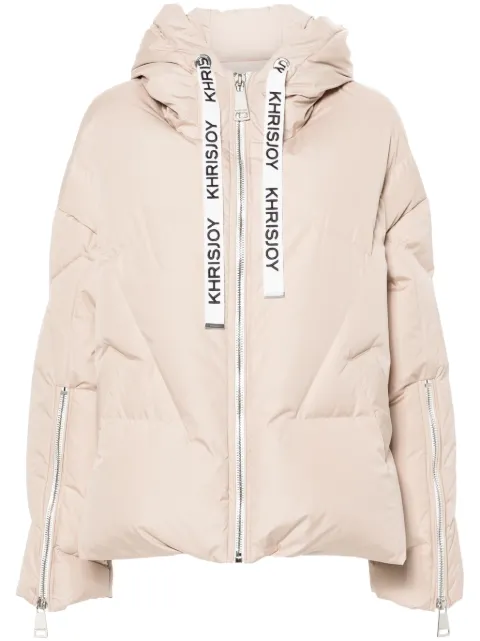 Khrisjoy Khris Iconic puffer jacket Neutrals KWF24R0601NY0001