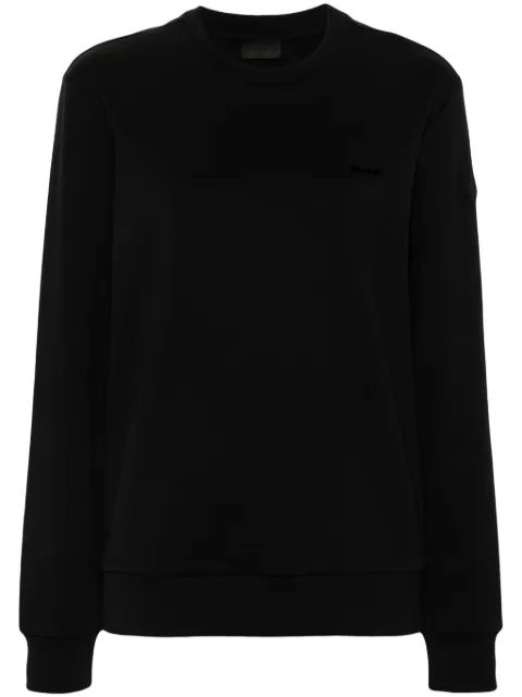Moncler logo-plaque sweatshirt Black J20918G0000689AHM