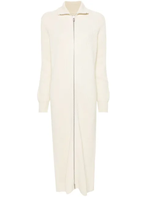Jil Sander ribbed-knit maxi dress Neutrals J40HP0012J14737