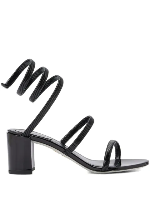 René Caovilla leather sandals Black C11959060