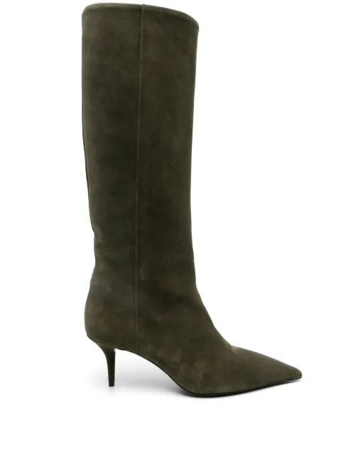 Fabiana Filippi 65mm suede boots Green ASD214A894I9910000
