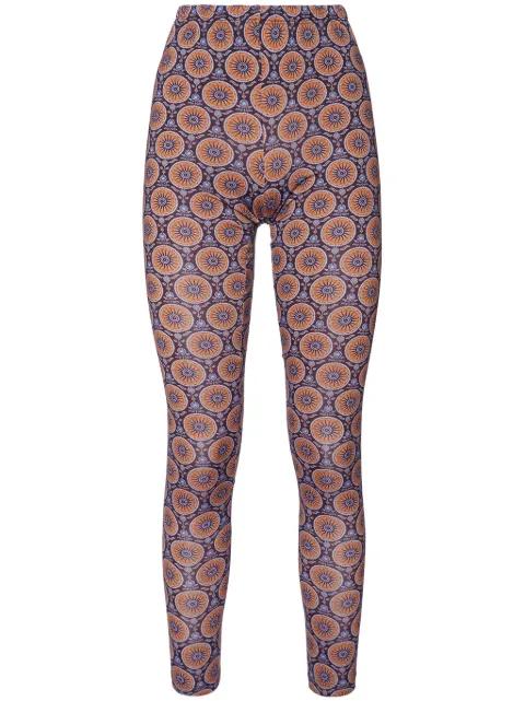 La DoubleJ geometric-print leggings Purple TRO0013JER005SOV02PU01