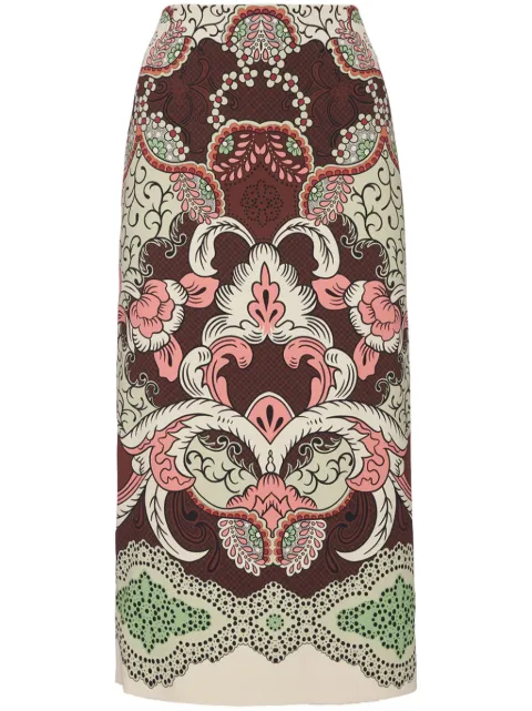 La DoubleJ Pencil skirt Brown SKI0022VIS011POR02BR11