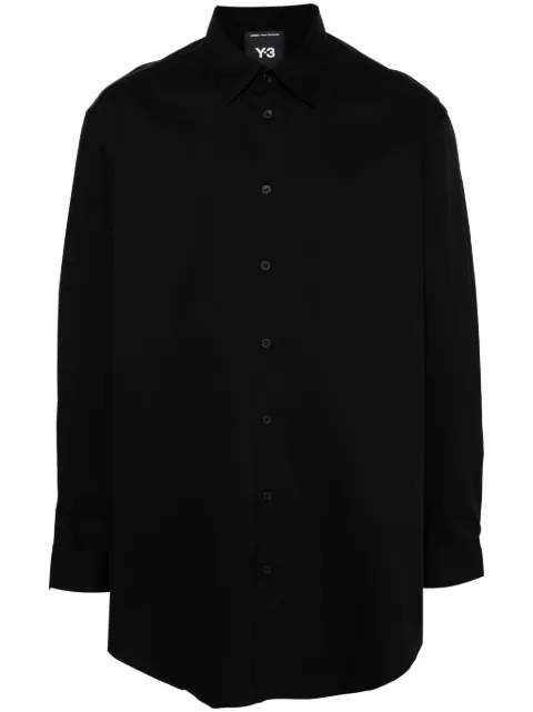 Y-3 bird-illustration shirt Black JE9274