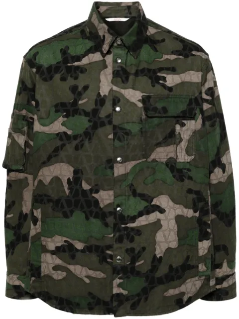 Valentino Garavani camouflage-pattern jacket Green VCIA07AA5