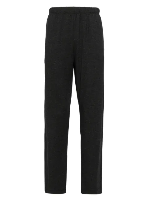 Emporio Armani logo-embroidered track pants Black 1120484F584