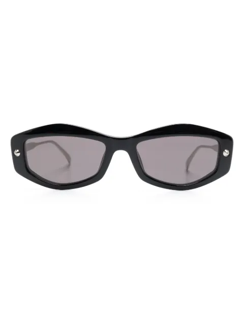 Alexander McQueen Eyewear spike-studs geometrical sunglasses Black AM0482S