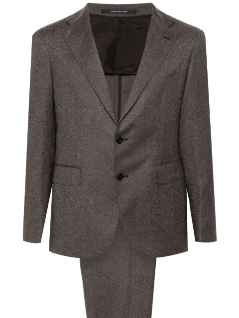 Tagliatore single-breasted virgin wool suit Brown 2SVS22B01060036