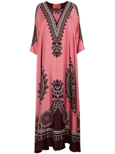 La DoubleJ Muumuu maxi dress Pink DRE0225SIL006OLT03PI01