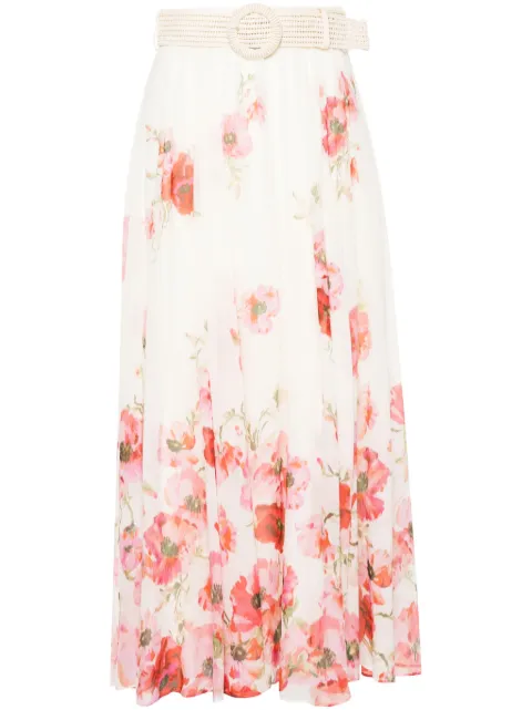 ZIMMERMANN Lightburst maxi skirt Neutrals 1134SSS246