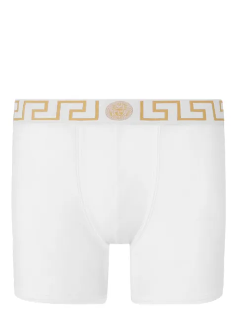 Versace cotton-jersey long trunks White AU100281A10011