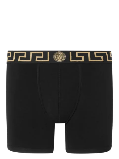 Versace Greca Border long boxers Black AU100281A10011