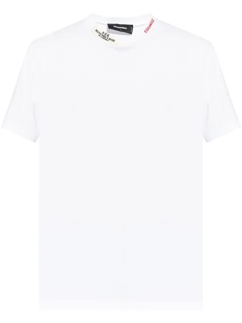 DSQUARED2 logo-print T-shirt White S71GD1509D20020