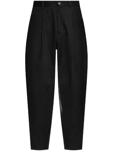 Moschino Logo patch trousers Black A03305220