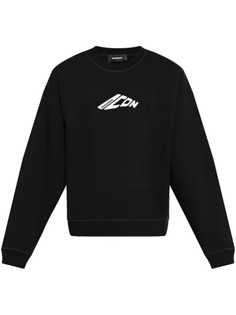 DSQUARED2 Graphic-stamp sweatshirt Black S79GU0136D25007