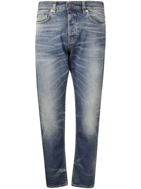 Haikure logo-appliqué slim-fit jeans Blue HEM03071DS095L0848