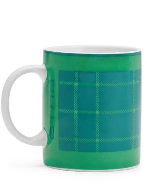 ETRO HOME plaid-check mug Green 326658167500