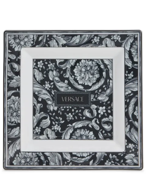 Versace logo-print tray Black 1408540376725822