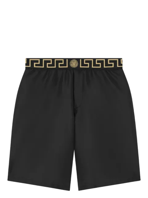 Versace Greca-waistband swim shorts Black ABU010271A11120