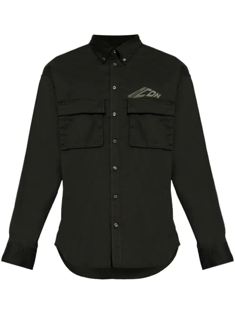 DSQUARED2 Iconic logo-print shirt Black S79DL0051S35175