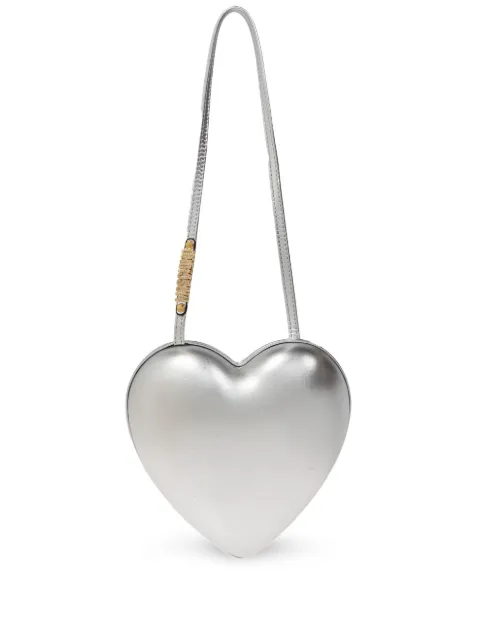 Moschino Heart-shaped shoulder bag Silver A73308011