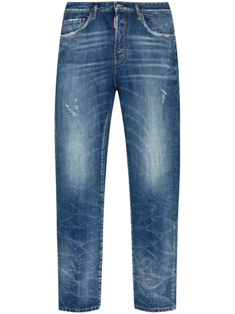 DSQUARED2 layered distressed jeans Blue S71LB1437S30309