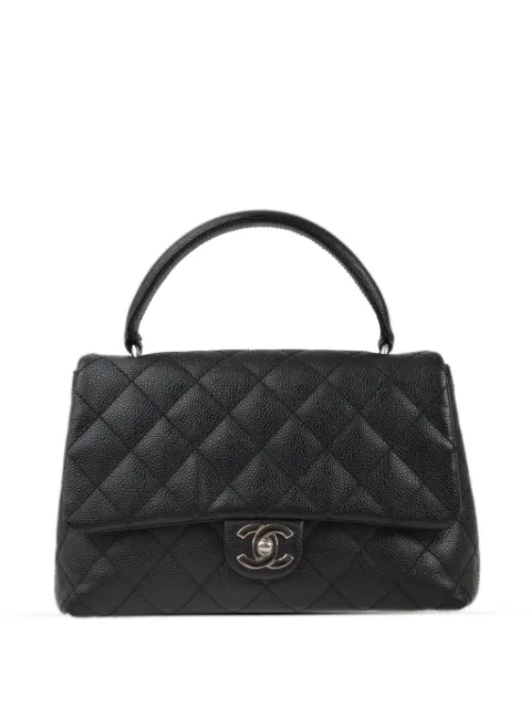 CHANEL Pre-Owned 2007 CC quilted handbag Black 11490946