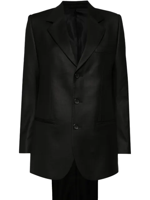 BETTTER single-breasted straight suit Black ST00082BK