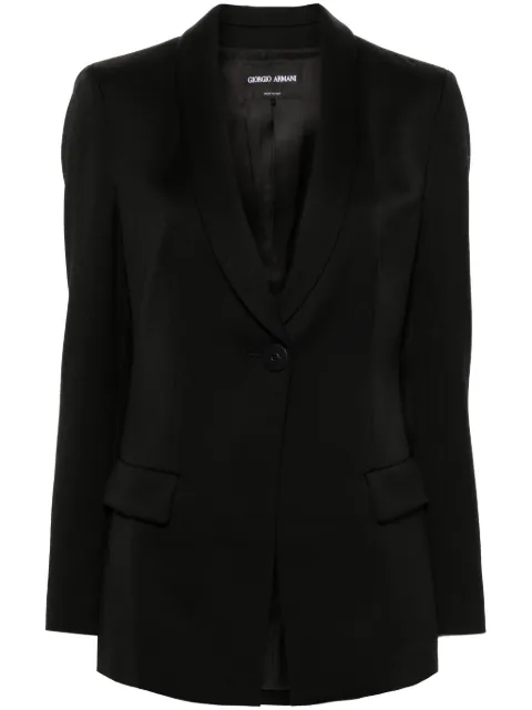 Giorgio Armani wool single-breasted blazer Black GW000146TE10936