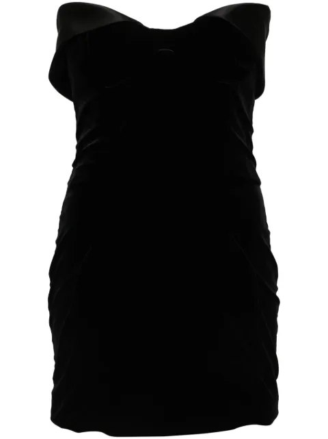Mugler velvet mini dress Black 24F1RO1648471