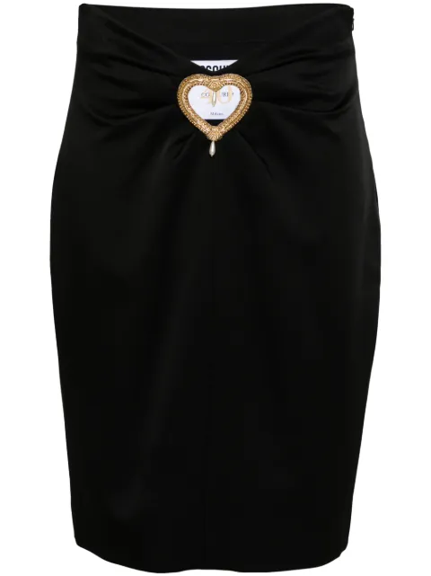 Moschino heart cut-out mini skirt Black 01250433