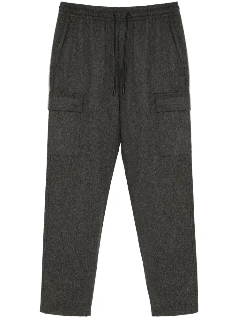 Yves Salomon knitted tapered trousers Grey 24EHP036XXLAFL