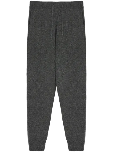 Yves Salomon knitted track pants Grey 24WUP504XXMAMO