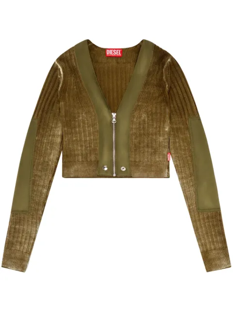Diesel M-Asera cropped cardigan Green A149270JHAY