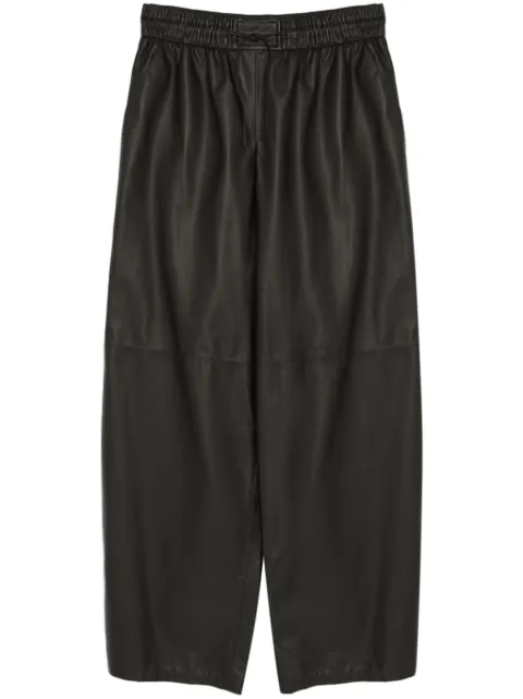 Yves Salomon leather wide-leg trousers Black 25WYP204XXAPAR