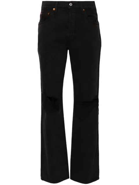RE/DONE high-waisted flared-leg jeans Black 1843WHRL
