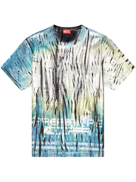 Diesel T-BORD-Q1 T-shirt Blue A141080DRAV