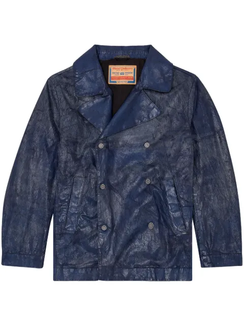 Diesel double-breasted denim jacket Blue A144740CBDA