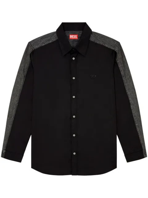 Diesel S-Simply-DNM cotton shirt Black A144130CBCP