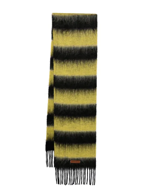 Marni fringed colour-block scarf Black SCMC0121Y0UAW038STN99