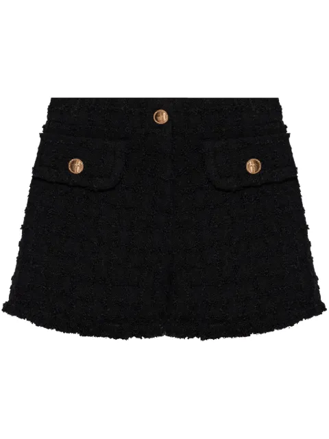 Versace Heritage tweed mini shorts Black 10153771A10096