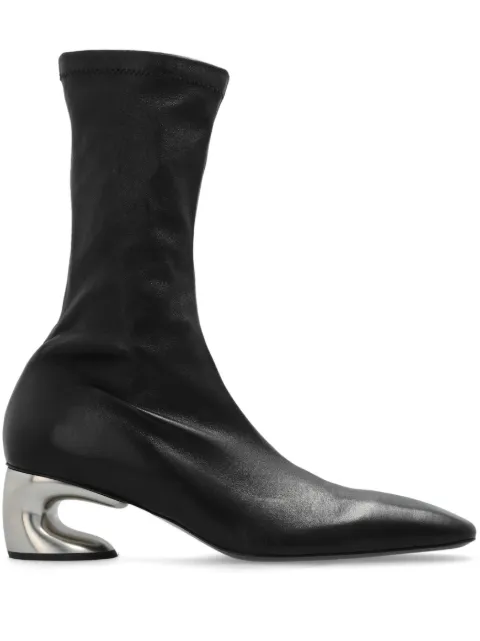 Jil Sander 60mm contrast-heel ankle boots Black J15WU0087P1758