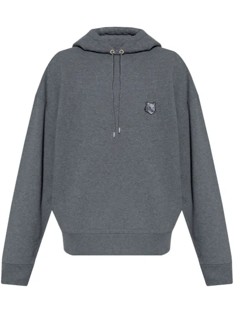 Maison Kitsuné Bold Fox Head Patch oversize hoodie Grey LM00705KM0001