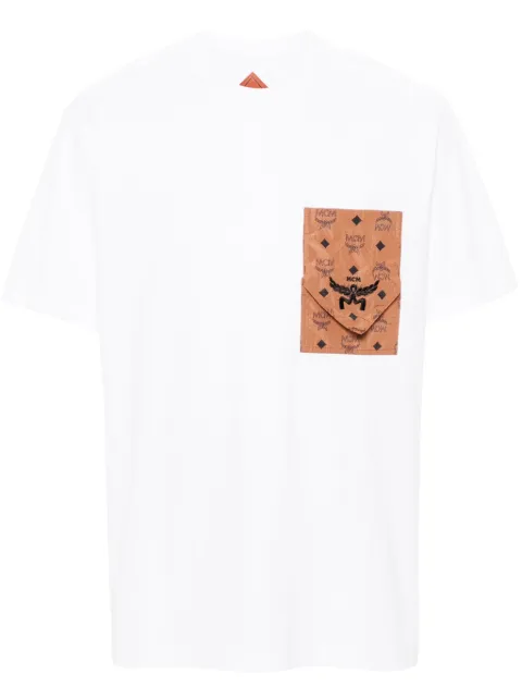 MCM logo-print T-shirt White MHTEAMM07