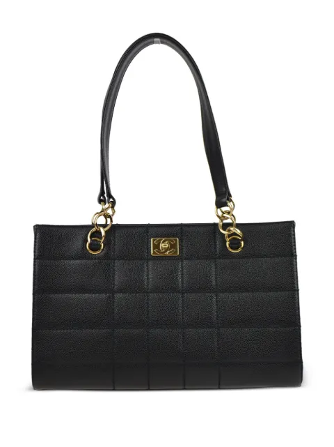 CHANEL Pre-Owned 2002 Choco Bar handbag Black 7717550