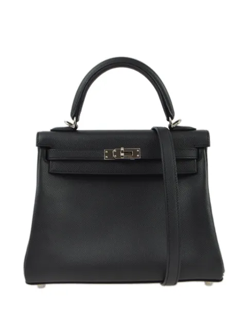 Hermès Pre-Owned 2009 Kelly 25 Retourne two-way handbag Black 28SSQUAREM
