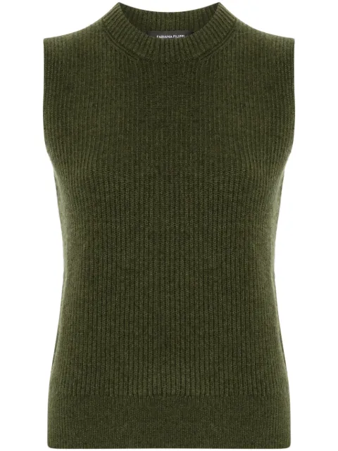 Fabiana Filippi cashmere vest Green MAD214F014N9000000
